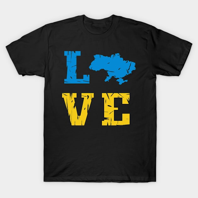 Love Ukraine T-Shirt by BK55